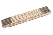 Narzedzia pomiarowe - Boxer Folding ruler in wood 2 m. - 31820