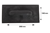 Narzedzia - Work>it Plaster float 10mm Rubber 140 x 280mm - 76242
