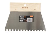 Narzedzia - Work>it Notched trowel - 180mm - 6mm - 76436