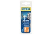 Tasmy i Kleje - Rapid Rivets Ø4x12 HP Alu 50pcs+Drill Box - 37502