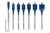 Wiertla & Bity - Bosch Flat Milling Drill Bit Set Self-Cut 16-32 mm 7 Bits - 2608900334