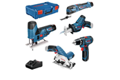 Wiertarka i srubokret elektryczny - Bosch Professional 5 TOOL KIT 12V GSR/GST/GOP/GKS/GSA 3X3 XLB - 0615A0017C