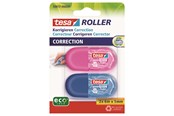 Akcesoria do biura - tesa Correction Tape Mini Roller ecoLogo 2x 6m x 5mm Blue + Pink - 59817-00000-00