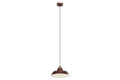 Lampy - EGLO AUCKLAND oprawa wisząca, w kolorze miedźi antycznej - 49243