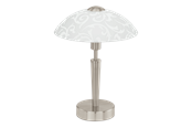 Lampy - EGLO SOLO oprawa stołowa, biały ze wzorem - 91238