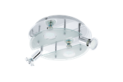 Lampy - EGLO CABO 1 oprawa ścienna / sufitowa, biały, przeźroczysty - 93085