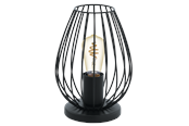 Lampy - EGLO NEWTOWN oprawa stołowa, czarny - 49481
