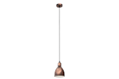 Lampy - EGLO PRIDDY 1 oprawa wisząca, w kolorze miedźi antycznej - 49492