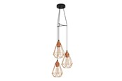 Lampy - EGLO TARBES oprawa wisząca, w kolorze miedźi - 94196