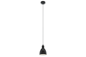 Lampy - EGLO PRIDDY oprawa wisząca, czarny, biały - 49464