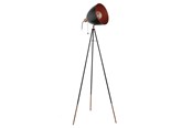 Lampy - EGLO CHESTER oprawa podłogowa, czarny, miedź - 49386