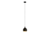 Lampy - EGLO ROCCAFORTE oprawa wisząca, czarny, złoty - 33345