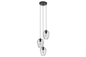 Lampy - EGLO NEWTOWN oprawa wisząca, czarny - 49479