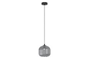 Lampy - EGLO MANTUNALLE 1 oprawa wisząca, czarny-transparentny - 99371