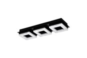 Lampy - EGLO FRADELO 1 oprawa ścienna / sufitowa, czarny, przeźroczysty - 99325