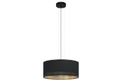 Lampy - EGLO ESTEPERRA oprawa wisząca, czarny, złoty - 99274