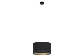 Lampy - EGLO ESTEPERRA oprawa wisząca, czarny, złoty - 99273