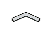 Lampy - EGLO CORNER PROFILE 2 akcesoria, anodyzowany czarny - 98965