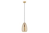 Lampy - EGLO ALOBRASE oprawa wisząca, bursztynowy - 98648
