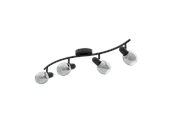 Lampy - EGLO POLLICA spot, czarny-transparentny - 98626