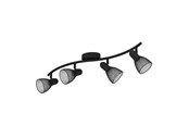 Lampy - EGLO CAROVIGNO spot, czarny - 98623