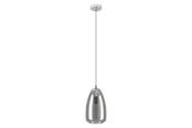 Lampy - EGLO ALOBRASE oprawa wisząca, czarny-transparentny - 98615