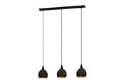 Lampy - EGLO ROCCAFORTE oprawa wisząca, czarny, złoty - 97846