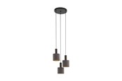 Lampy - EGLO CONCESSA 1 oprawa wisząca, cappuccino, złoty - 97684