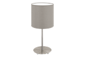 Lampy - EGLO PASTERI oprawa stołowa, popielaty - 95726