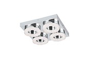 Lampy - EGLO FRADELO oprawa ścienna / sufitowa, chrom, przeźroczysty - 95664