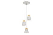 Lampy - EGLO TAREGA oprawa wisząca, brązowy, szary - 95526