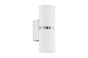 Lampy - EGLO PASSA oprawa ścienna, chrom, biały - 95368