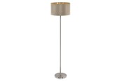 Lampy - EGLO MASERLO oprawa podłogowa, popielaty, złoty - 95171