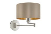 Lampy - EGLO MASERLO oprawa ścienna, popielaty, złoty *DEMO* - 95055