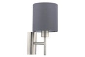 Lampy - EGLO PASTERI oprawa ścienna, szary - 94926