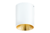 Lampy - EGLO POLASSO oprawa sufitowa, biały, złoty - 94503