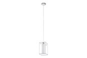 Lampy - EGLO LONCINO 1 oprawa wisząca, przeźroczysty, biały - 94377