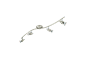 Lampy - EGLO MAGNUM-LED spot, nikiel satynowy, chrom - 92644