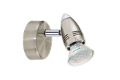 Lampy - EGLO MAGNUM-LED spot, nikiel satynowy, chrom - 92641