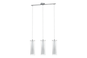 Lampy - EGLO PINTO oprawa wisząca, przeźroczysty, biały - 89833
