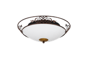 Lampy - EGLO MESTRE oprawa ścienna / sufitowa, brązowy - 86712