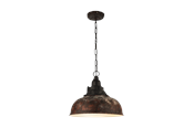 Lampy - EGLO GRANTHAM 1 oprawa wisząca, antyczny-brązowy, brązowy - 49819