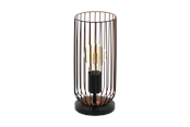 Lampy - EGLO ROCCAMENA oprawa stołowa, czarny, miedź - 49646