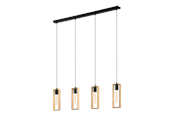 Lampy - EGLO LITTLETON oprawa wisząca, brązowy - 44053