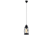 Lampy - EGLO BRADFORD oprawa wisząca, przeźroczysty - 49213
