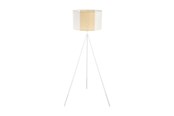 Lampy - EGLO ARNHEM oprawa podłogowa, biały, brązowy - 43556
