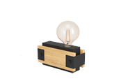Lampy - EGLO LAYHAM oprawa stołowa, brązowy, czarny - 43469