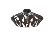 Lampy - EGLO CARLTON 6 oprawa sufitowa, czarny, miedź - 43399