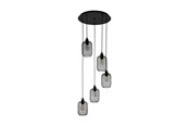 Lampy - EGLO WRINGTON oprawa wisząca, czarny - 43334