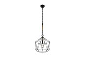 Lampy - EGLO COTTINGHAM oprawa wisząca, czarny - 43328